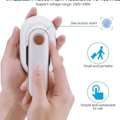 Sale Bärbart handhållet strykjärn, Mini handhållet ångstrykjärn för kläder, 180° roterbart reseångstrykjärn, Mini strykmaskin, A