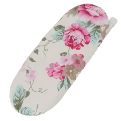 Discount Bärbart hopfällbart rese-strykbord, värmebeständig mini-strykbordsmatta med pionblommönster