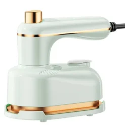 Clearance Bärbart Mini Ångstrykjärn, Vikbar Handhållen Klädångare, Dubbel Torr/Våt Användning för Resor & Hem US plug Green