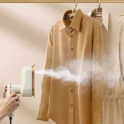 Clearance Bärbart Mini Ångstrykjärn, Vikbar Handhållen Klädångare, Dubbel Torr/Våt Användning för Resor & Hem US plug Green