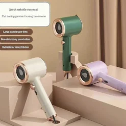 Bärbart Mini Strykjärn, Mini Ångstrykjärn för Resor, Handhållet Klädångare, Snabbuppvärmande Ångstrykjärn, För Hem Och Resor Off white