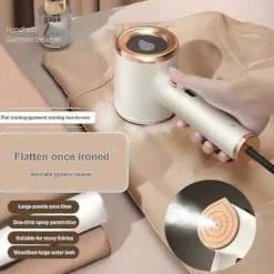Bärbart Mini Strykjärn, Mini Ångstrykjärn för Resor, Handhållet Klädångare, Snabbuppvärmande Ångstrykjärn, För Hem Och Resor Off white