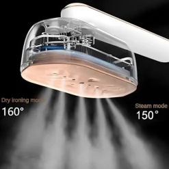 Clearance Bärbart Ångstrykjärn För Kläder Vertikal Handhållen Hemresa 70ml Våt Torr Strykmaskin Mini Klädångare 1000w