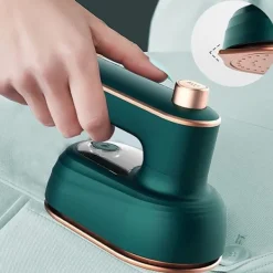 Hot Bärbart Sladdlöst Två-i-ett Strykjärn, Justerbart Handtag Mini Resestrykjärn för Lätta Tyger