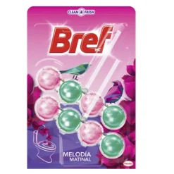 New Bref Power Active WC Hängare Natural Melody/ 2 x 50g