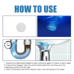 Hot Brustabletter för snabb rörrensning