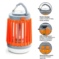 Clearance Bästsäljare 2 i 1 Bug Zapper Utomhus - Uppladdningsbar Vattentät Myggdödare