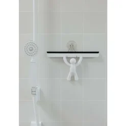Buddy Squeegee. Buddy duschskrapa, vit färg, storlek 26,7x15.