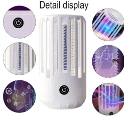 Hot Bug Zapper Utomhus Trådlös Myggdödare Inomhus Bärbar Camping Bug Zapper Elektrisk Fälla