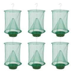 Discount DMstore Buggmedel Utomhus 6-pack Ranch Flugfångare, Återanvändbar Flugbur green