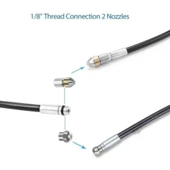 Clearance [CA] 15 m slangrengörare för Kärcher högtryckstvätt, kompatibel med K2-K7/HD/HDS[JUN]