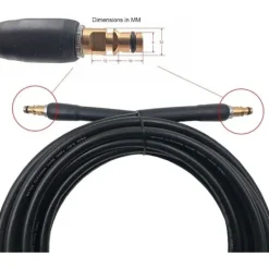 Online [CA] Högtrycksslang för Kärcher K2 K3 K4 K5 K6 K7 högtryckstvätt, slang, koppling och snabbkoppling (8 m)