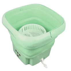 [CA] Mini Tvättmaskin Portabel Vikbar 8L Vattentät med Timerfunktion för Små Utrymmen