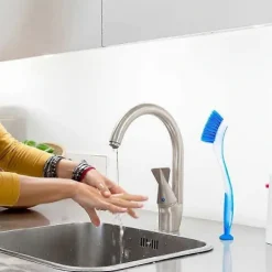 Sale {ca}Diskborste i plast med sugkopp, 3-pack | Diskborstar för rengöring av diskbänkar, disk och kastruller--