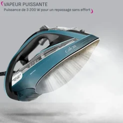 Discount CALOR , Ultimate Pure, Ångstrykjärn, 60 g/min, Pressing 300 g/min, FV9851C0 Svart / Kungsblå