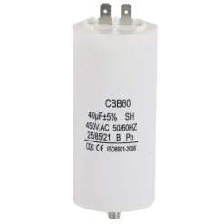 New DAO Cbb60 450v 40uf Vattenpumpskondensator för tvättmaskin 50/60hz [DB]