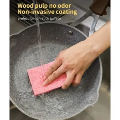 Hot Cellulosasvampar, Tunga Skursvampar för Kök, Rengör Svåra Fläckar Utan Att Repas, Pop Up Eco