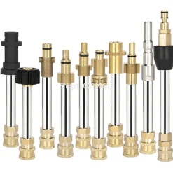 Discount DMstore 10cm Spjutstångsadapter för högtryckstvättpistol med 1/4 snabbkoppling för Karcher Lavor Bosch Nilfisk Interskol Pink