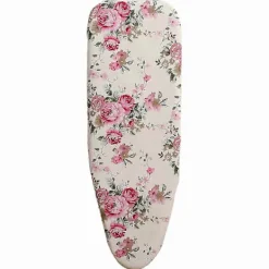 New 110*34cm strykbordsöverdrag med dragsko bekvämt universellt bomullsöverdrag anti-fläck förtjockad skyddande strykduk blomma