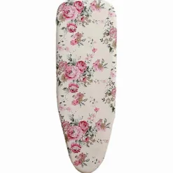 Discount 110*34cm Strykbrädesöverdrag med dragsko Bekvämt Universellt Bomullsöverdrag Fläckbeständigt Tjockt Skyddande Brännduk Flowers