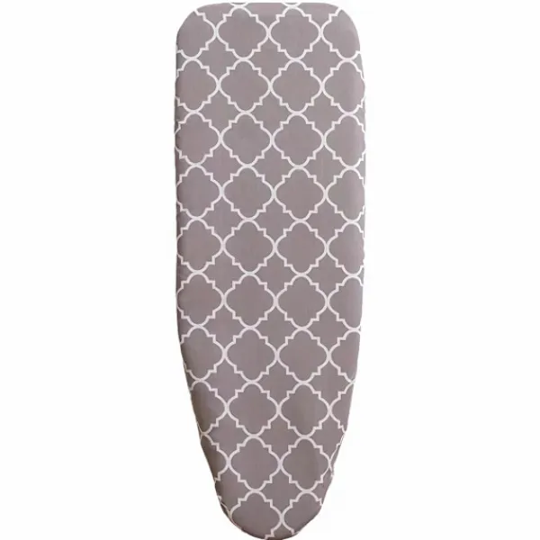 110*34cm Strykbrädesöverdrag med Dragsko, Fläckbeständigt, Förtjockat och Stryktåligt Tyg, Europeiskt Mönster