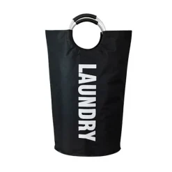 Outlet 72*38cm tvättkorg (svart), hopfällbar tvättkorg, stor vikning