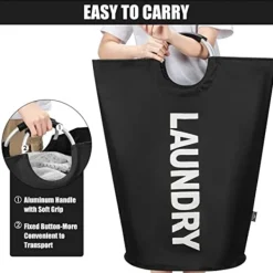 Outlet 72*38cm tvättkorg (svart), hopfällbar tvättkorg, stor vikning