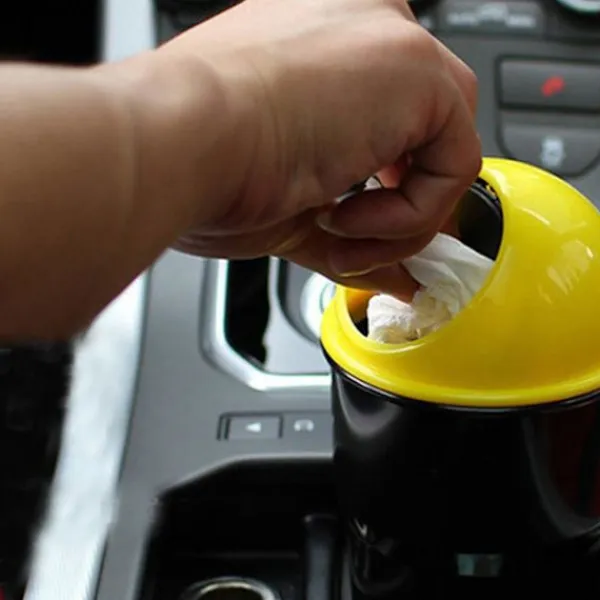 New 20*6,5*9CM-Gul-Universal Bil Liten Papperskorg