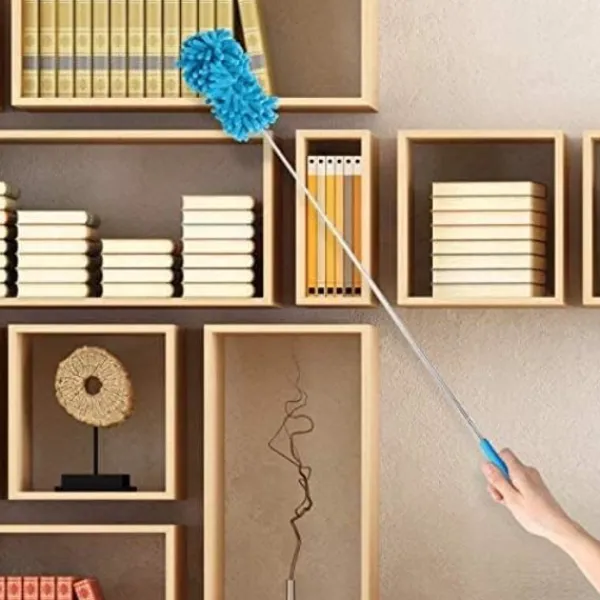 Outlet (75cm)6-pack Mikrofiberdammvippa med Teleskopiskt Skaft