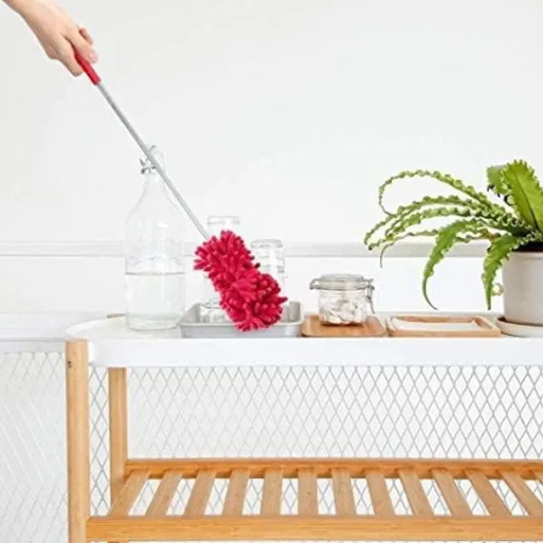 Outlet (75cm)6-pack Mikrofiberdammvippa med Teleskopiskt Skaft