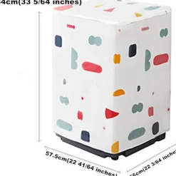 Best ATELA Cover, tvättmaskin och torktumlare damm- och vattentätt skydd, cover, tvättmaskinsskydd (topmatad)