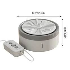 Online Cyber Monday-erbjudanden 2024: Viflosae Mini Turbo Tvättmaskin, Portabel Automatisk med Fjärrkontroll, Kompatibel med Hem/Sovsal[YJD] Orange