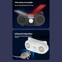 Outlet D213 Induktionsmusfälla Blinkande Musfälla Insektfälla Hög Effekt Bärbar Musfälla