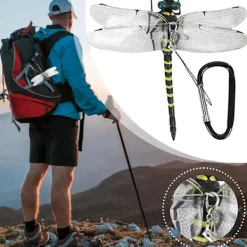 Sale Selected deals 3D Trollslända Insektsavvisande Klämmor - Realistiska Trollsländehattar & Ryggsäckstillbehör för Effektivt Insektsskydd