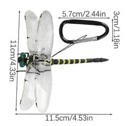 Sale Selected deals 3D Trollslända Insektsavvisande Klämmor - Realistiska Trollsländehattar & Ryggsäckstillbehör för Effektivt Insektsskydd