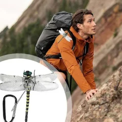 Sale Selected deals 3D Trollslända Insektsavvisande Klämmor - Realistiska Trollsländehattar & Ryggsäckstillbehör för Effektivt Insektsskydd