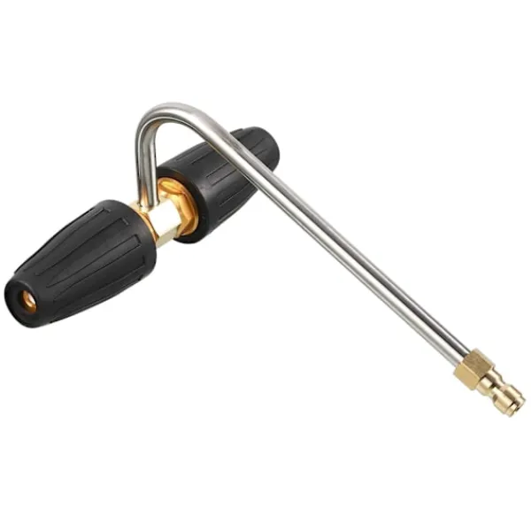 Outlet Daglig Ränna Verktyg Högtryckstvätt Munstycke, 2 Roterande Munstycken, 1/4 Tum