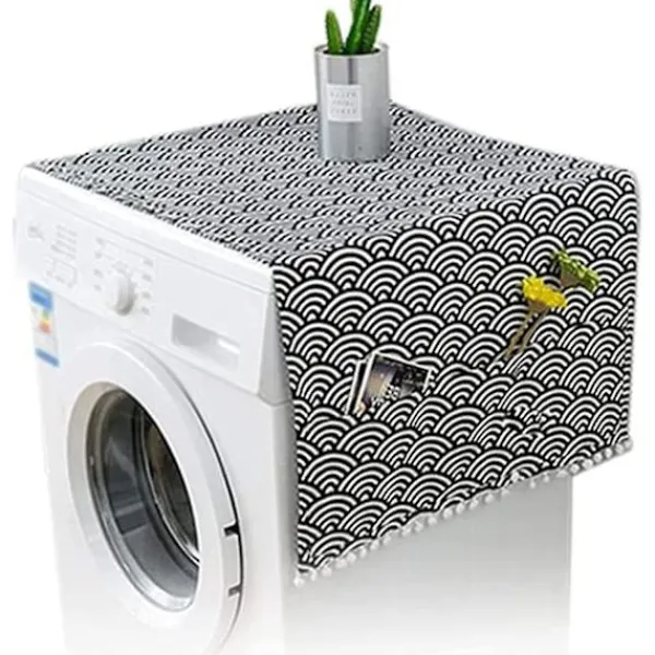 Sale Dammskydd för Kylskåp 55*130cm Kylskåp Tvättmaskin Dammtätt Kylskåpsskydd Dammskydd