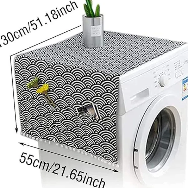 Sale Dammskydd för Kylskåp 55*130cm Kylskåp Tvättmaskin Dammtätt Kylskåpsskydd Dammskydd