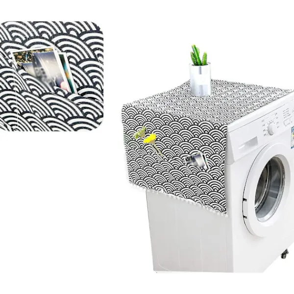 Sale Dammskydd för Kylskåp 55*130cm Kylskåp Tvättmaskin Dammtätt Kylskåpsskydd Dammskydd