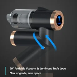 Best ATELA Dammsugare för Tesla Bilrengöring för modell 3/X/Y/S Bärbara sladdlösa dammsugare med LED-ljus Tesla tillbehör med kraftfullt sug 5V/120W/9000Pa