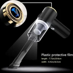 Best ATELA Dammsugare för Tesla Bilrengöring för modell 3/X/Y/S Bärbara sladdlösa dammsugare med LED-ljus Tesla tillbehör med kraftfullt sug 5V/120W/9000Pa