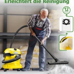 Clearance Dammsugarpåsar Filter Passar KFI 357 KFI357 KA 40 Ersättningspåse för 2.863-314.0WD2 Plus WD3 Som Visas