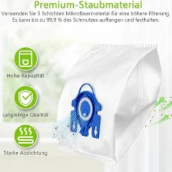 Discount Dammsugarpåsar för Complete C2 Complete C3 Classic C1, S8, S5, S2 GN-serien Dammsugarfilter