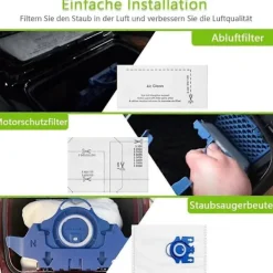 Discount Dammsugarpåsar för Complete C2 Complete C3 Classic C1, S8, S5, S2 GN-serien Dammsugarfilter