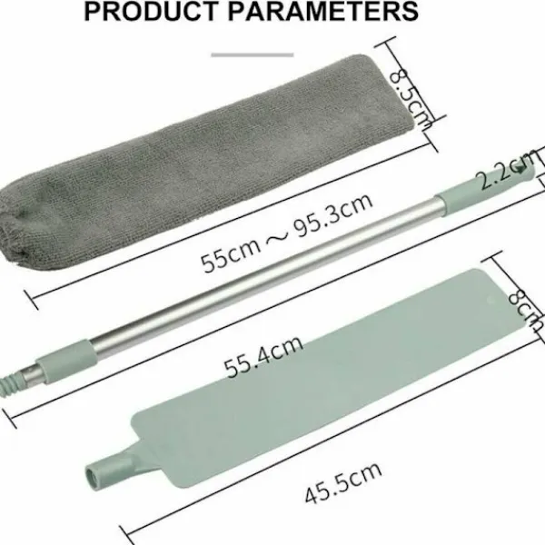 Clearance Dammtorkare, justerbar teleskopstång, våt- och torranvändning, hushålls- och golvrengöring, för under sängen, soffa, garderob - Fei Yu