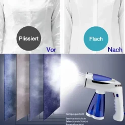 New OEM Dampfborste, 1600 W effekt, 250 ml vattentank, hopfällbar design