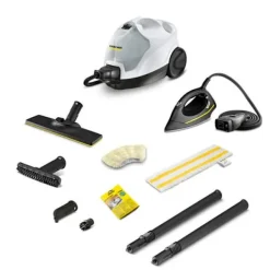 Online KARCHER Dampstädare med strykjärn SC 4 EasyFix Iron - Tryck 3.5 bar - Ångflöde 40 g/min - Strykjärn ingår Vit Svart, Vit