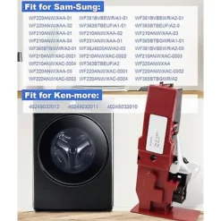 Online DC64-02032A Tvättmaskin Dörrlås Spärrmekanism Ersätter 2002546 AP4567166 för Samsung Kenmore