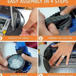 Best Däckhjul för Irobot Roomba 500, 600, 700, 800 och 900-serien (2-pack) Tillverkade i Spanien Halksäkra